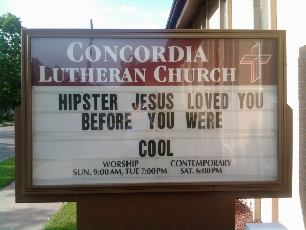 Hipster Jesus loved you before you were cool
